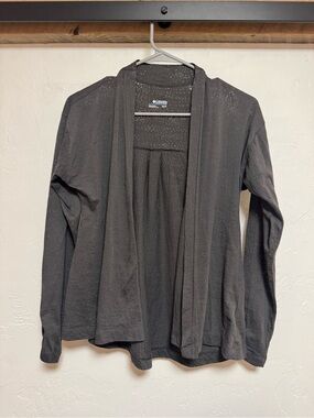 Columbia Open-Front Cardigan - Charcoal